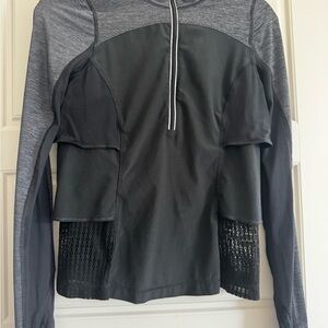 lululemon athletica Black and Charcoal Zip-Up Jacket